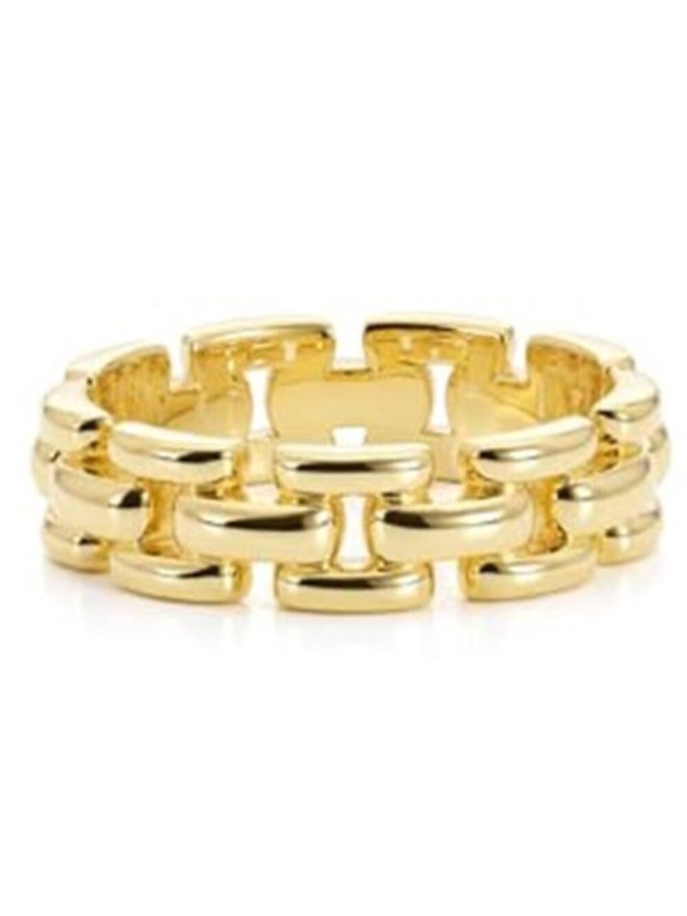 Parker Link 14K Gold Filled CZ Chain Stackable Ring Dainty Wedding Band